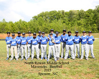 North Rowan Middle School Baseball 2015